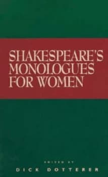 Shakespeares Monologues For Her by Dick Dotterer Paperback