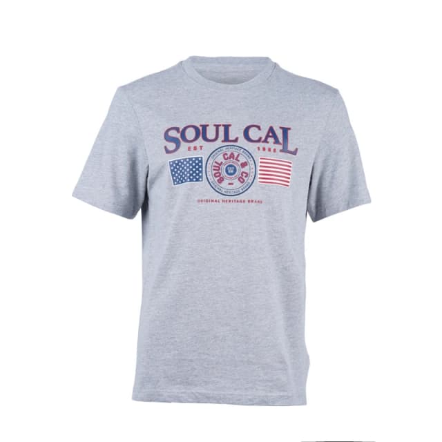 SoulCal USA Tee - Grey Grey S