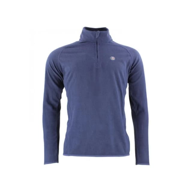 Peak Mountain 1/2 zip hooded fleece Peak Mountain Bleu Male 2XL CAFINOR/UN/1/MARINE