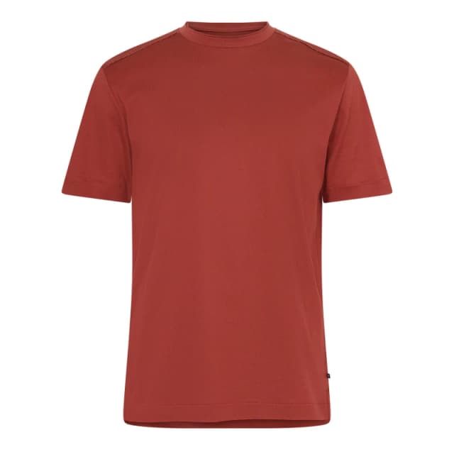 Boss Mens P Tiburt Short Sleeve T-Shirt Regular Fit T-Shirts S Brown 54201205350