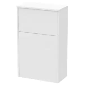 Hudson Reed Juno WC Unit 500mm Wide - White Ash