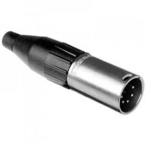 Amphenol AC5M XLR connector Plug, straight Number of pins: 5 Black, Silver