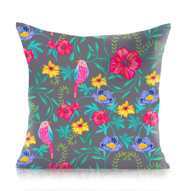 Alan Symonds Wildflower Large Outdoor Cushion Cover and Filler Multi unisex 55x55cm