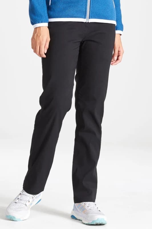 Craghoppers Womens Stretch Kiwi Pro Agile Walking Trousers in Black Size: 16R Black Female 16R