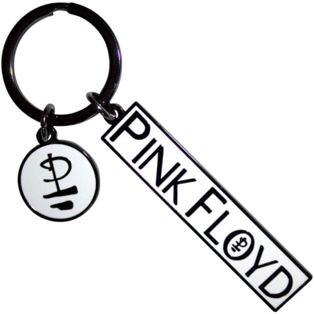 Pink Floyd Pink Floyd Division Bell Logo Charm keyring Keychain in White White One Size Unisex 5056836436518