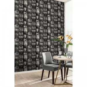 Dark City Film Noir Glitter Wallpaper