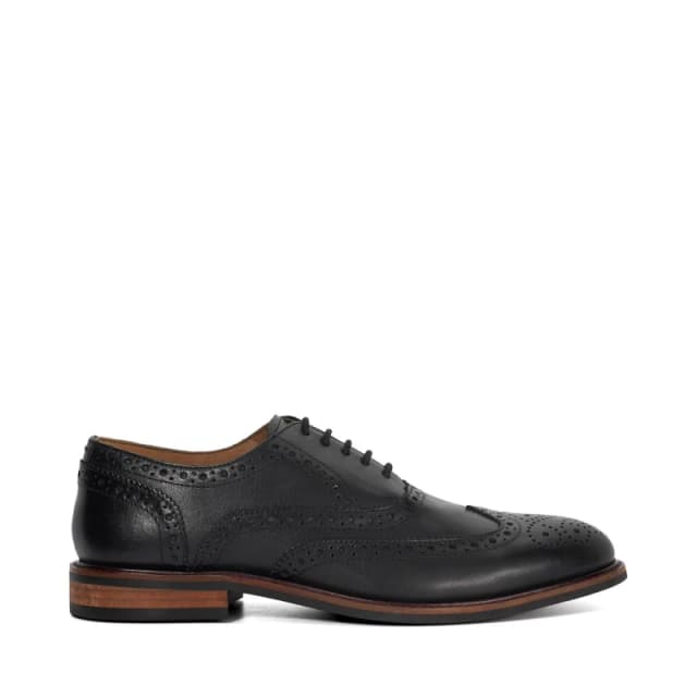 Dune London Mens Baltics Leather Brogues Black Lthr male 6 (40)