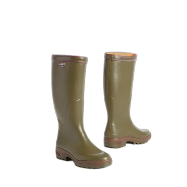 Aigle Parcours 2 Rubber Womens Calf Length Boots - Kaki - Size:UK 4