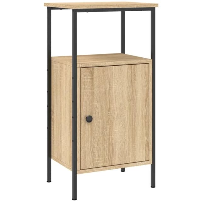 VIDAXL Bedside Cabinet Sonoma Oak 41x31x80cm Engineered Wood Vidaxl 8720845938840