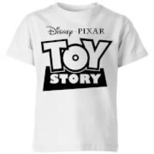Toy Story Logo Outline Kids T-Shirt - White - 11-12 Years