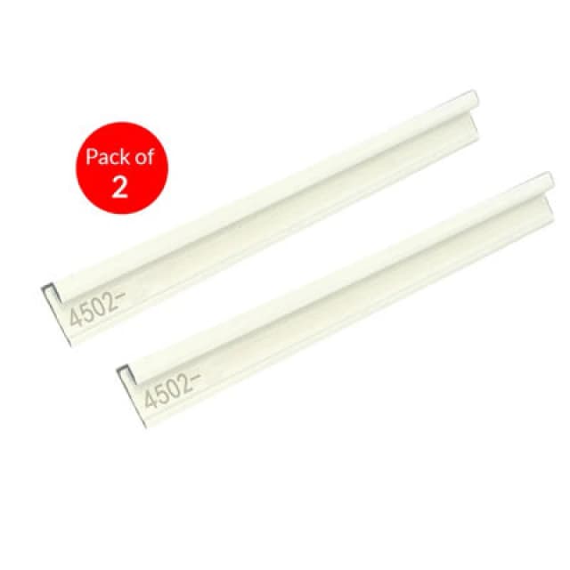 Ener-J Aluminium Closing Edge Line End Trims For 4mm Spc Wall Panels, White Size: 17 X 6 X 3000 mm (Pack Of 2)