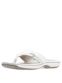 Clarks Clarks Cloudsteppers Brinkley Sea Flip Flop, White, Size 6, Women