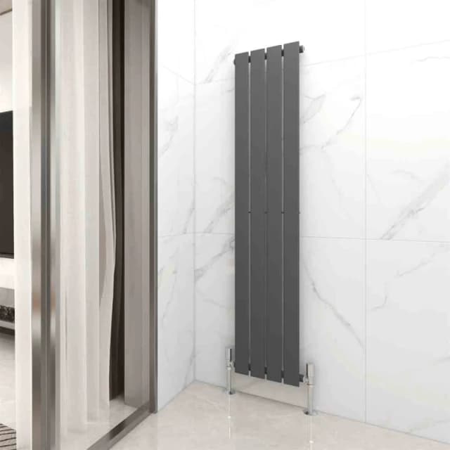 MCC Direct Designer Flat Panel Single Radiator 1600x272 Anthracite Grey