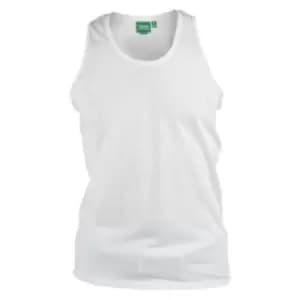 Duke Mens Fabio-1 Muscle Vest (M) (White)