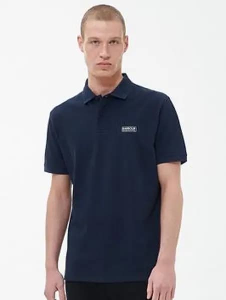 Barbour International International Essential Pique Tailored Polo Shirt - Navy
