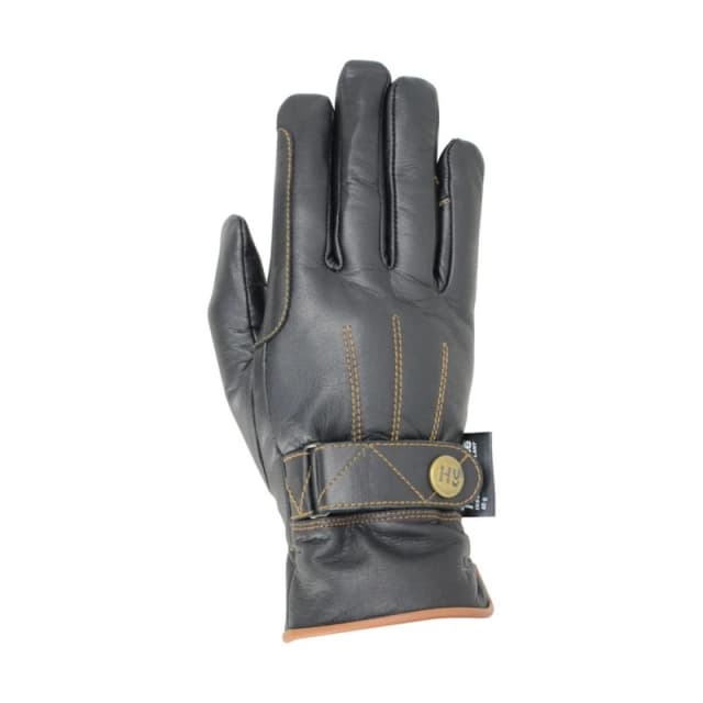 Hy5 Mens Thinsulate Leather Winter Riding Gloves in Black Size: XS Black Male XS