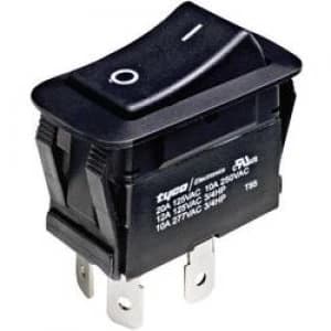 Toggle switch 250 V AC 10 A 1 x OffOn TE Connectivity
