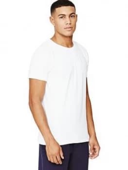 Tommy Hilfiger Mens Crew Neck T-Shirts (3 Pack), Black/White/Grey, Size L, Men