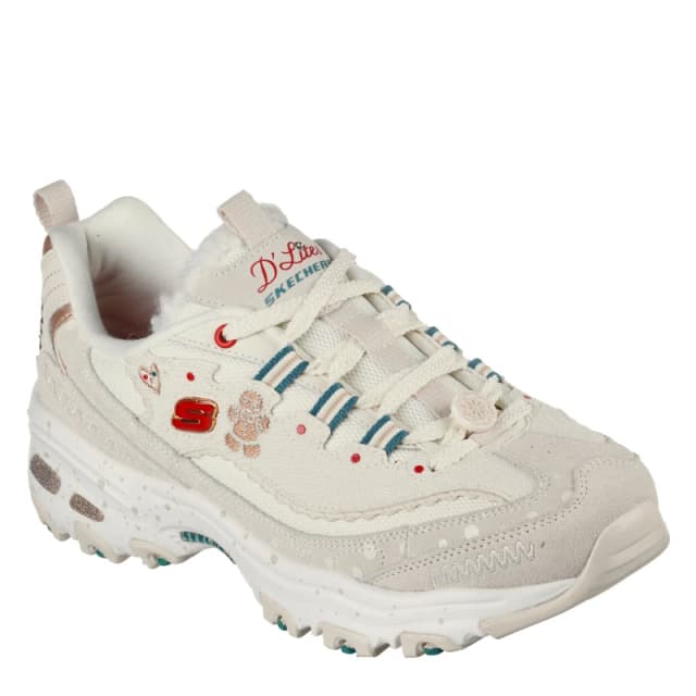Skechers Womens DLites1 Chunky Trainers Off White female 2 (35)
