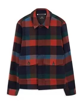 Ps Paul Smith Collared Plaid Jacket