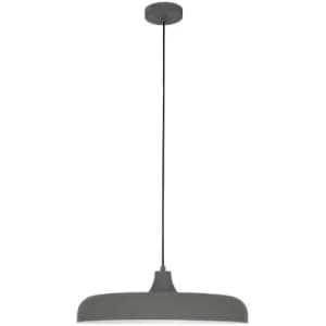 Sienna Krisip Dome Pendant Ceiling Lights Grey Matt
