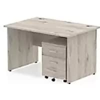 dynamic Ergonomic Desk Impulse IWSSP1252GRY Grey Oak 1200 mm x 800 mm x 730 mm