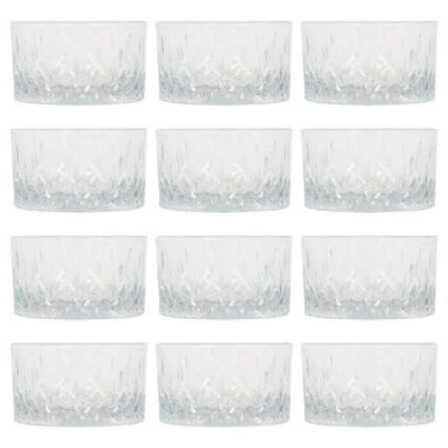 LAV Odin Glass Snack Bowls - 9.5cm - Pack of 12 Clear