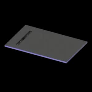 Blue Rectangular Wet Room Shower Tray with End Waste Position 1400 x 900mm - Live Your Colour