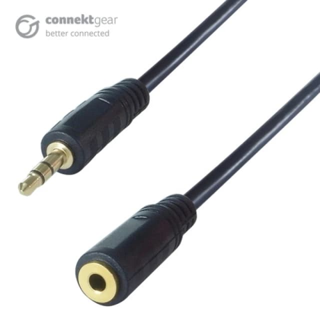 connektgear 3m 3.5mm Stereo Jack Audio Extension Cable - Male to Femal