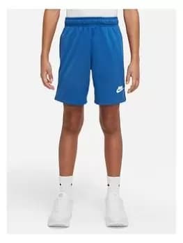 Nike Older Boys Nsw Repeat Pk Short, Blue/White, Size Xs=6-8 Years