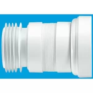 Straight Flexible 100-160mm WC Connector - 110mm Outlet - Mcalpine