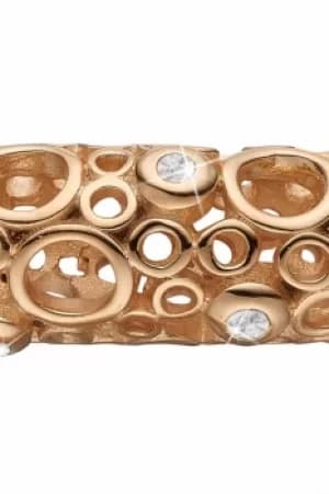 Ladies Christina Gold Plated Sterling Silver Champagne Love Bead Charm 623-G26