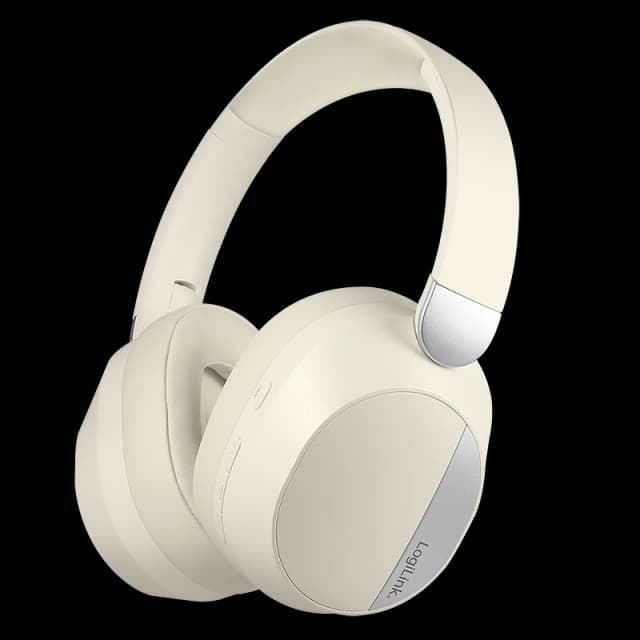 LogiLink BT 6.0 Headset with ANC. cream /silver