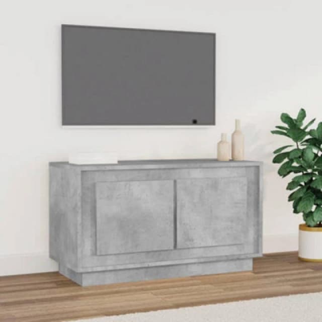 vidaXL TV Cabinet Concrete Grey 80x35x45cm Engineered Wood, Grey 819856