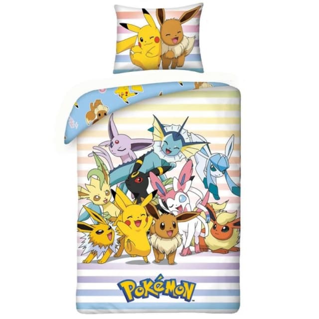 Pokemon Cotton Duvet Cover Set Size: Single Multicolor Unisex Single