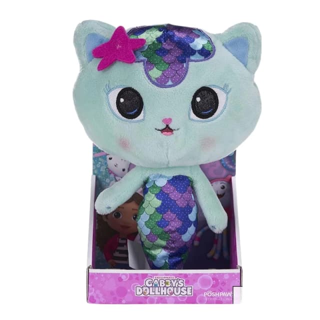 UNIVERSAL DREAMWORKS Gabby's Dollhouse 10" Mercat Plush Soft Toy
