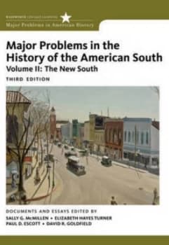 Major Problems in the History of the American South by Sally Gregory Mcmillen Book