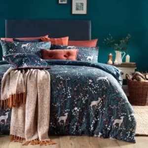 Furn. Richmond King Duvet Cover Set Cotton Polyester Midnight