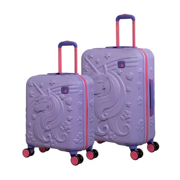 IT Luggage Mystical VWWKG Hard Shell Lavender Kiddies Suitcase 2Pcs Set