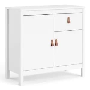 Barcelona Sideboard 2 Doors + 1 Drawer In White
