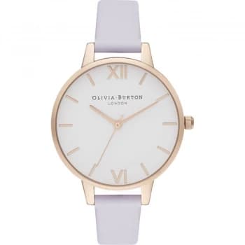 Demi White Dial Parma Violet & Pale Rg Watch