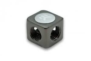 EK Water Blocks EK-AF X-Splitter 4F G1/4 - Black