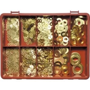 Metric Washer Kit Brass