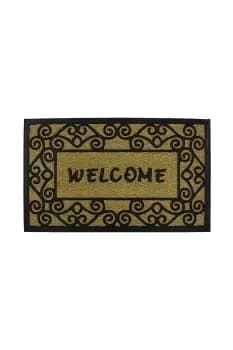 Woven Coir Tuffscrape Doormat 45x75cm Welcome