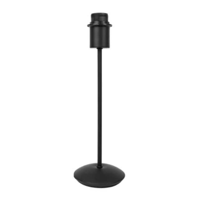 Happy Homewares Contemporary And Sleek Matt Black Metal Table Lamp Base With Inline Switch