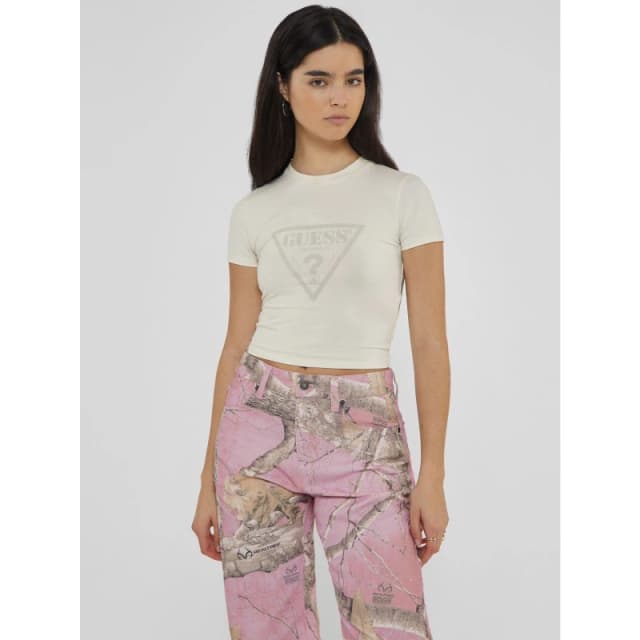 Guess Logo Baby T-Shirt - White White 8