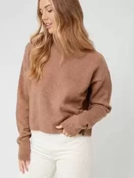 Superdry Vintage Essential High Neck - Brown, Size 10, Women