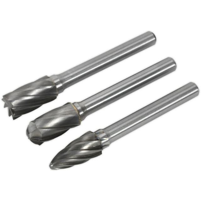 Loops 3 PACK - 10mm Tungsten Carbide Rotary Burr Bits Set - VARIOUS RIPPER / COARSE Multi