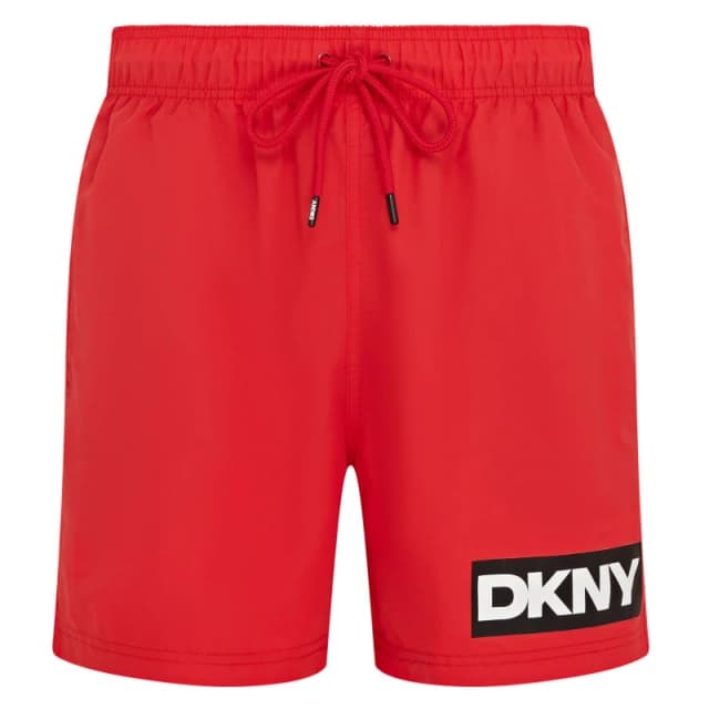DKNY Mens Swim Shorts Kos Red male Medium