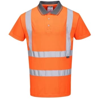 Portwest - RT22ORR4XL - sz 4XL Hi-Vis Short Sleeved Polo RIS - Orange